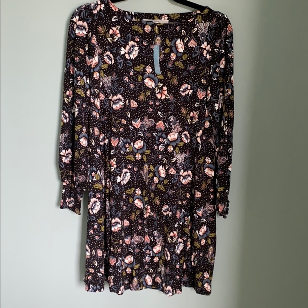 Loft floral swing dress